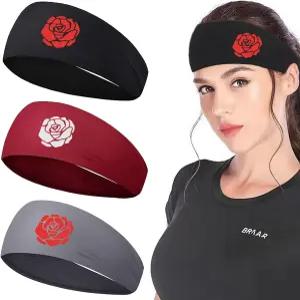 여성용 운동용 헤드밴드 3pcs 남성용 러닝