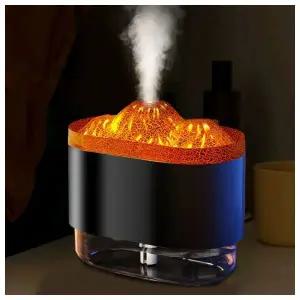 [웰스온] 볼케이노 USB 무드등 가습기 V1 (300ml) (블랙)