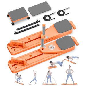 필라테스 보드, 12 in 1 미니 리포머 세트, 홈 운동을 위한 다기능 휴대용 무료 조합 100+ 운동 모드