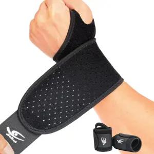 손목 터널 관절보호 건염 TFCC의 를 위한 HiRui 통기성 보호대(2팩) 역도 테니스를 조절 가능한 랩 지지대