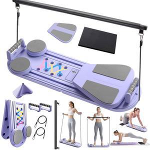 6 in 1 필라테스 보드, 다목적 리포머 세트, 접이식 복부 가정용 운동 기구, 복근 코어 기구