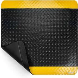 노스스카이 올림피아 피로 방지 매트 산업용 스탠딩 옐로우 보더 세이프티 3 x 2 ft 15/16 두께의 고급