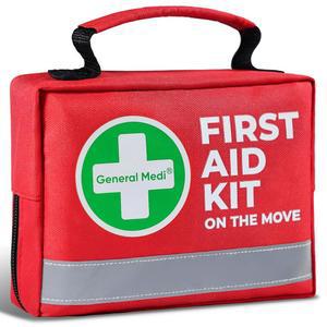 일반 메디 구급상자 - 150개 소형 가방 여행, 집, 사무실, 차량, 캠핑을 위한 즉석 감기 팩, 비상 담요 포함