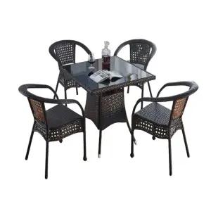 야외용테이블세트 세트 등나무 루프탑 테이블 테이블의자세트 라탄의자