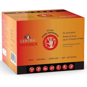 핫 핸드 워머 - 50 카운트 10시간 지속되는 열, 손, 발가락 및 신체용 안전한 천연 무취 공기 활성화 히트 팩 TSA 승인