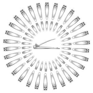 연말 파티 120피스 네일 클 세트 평평한 발톱 스테인리스 손톱 매니큐어 페디큐어 튼튼한 실버 스몰 트리머 휴대용 벌크 남성 여성 노숙자 케어 패키지 용품