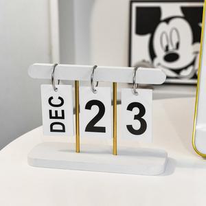 달력 장 탁상달력 DIY 페 데스크탑 용지 회전