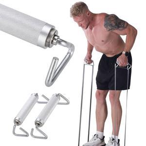 GEKU FIT 저항 밴드 핸들, 운동, 근력 홈 헬스장을 위한 알루미늄 피트니스 핸들