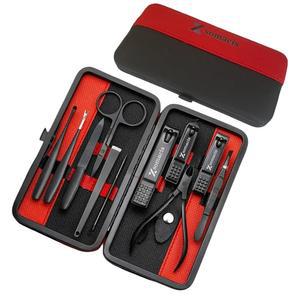 Xsomacis 네일 클 세트 손톱 및 발톱 커터, 매니큐어 페디큐어 키트 11개 그루밍 키트, 휴대용 여행 케이스가 포함된 케어 도구 남성 남편 남자친구 부모님을 위한 선물