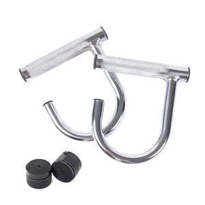 ZUKAM 금속 저항 밴드 핸들, 그립 테이프가 있는 풀업 탄성 운동을 위한 헤비 듀티 산업용 스틸 너들 표면 핸들(크롬)