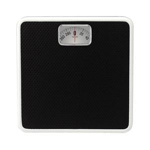 테일러 아날로그 욕조 저울, 클래식 다이얼 체중계, 300파운드 용량의 기계식 비디지털 계량기, 배터리 구동 디자인, 일상적인 가정용 세련된 블랙 마감,