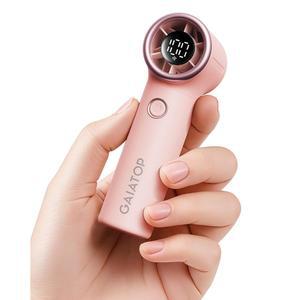 가이아탑 미니 휴대용 선풍기, 4000mAh [최대 실행 시간 15시간] 개인 터보 선풍기 포켓 사이즈, 고속 1-100 조절 가능 소형 손 야외 여행 콘서트 필수품, 여성 남성을 위한 선물, 핑크