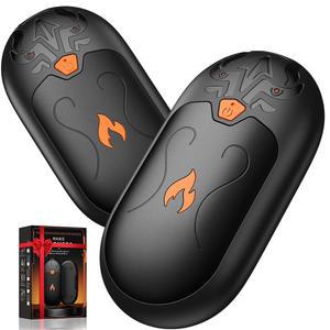 핸드 워머 충전식 2팩, 전기 워머, 24시간 지속 가능한 마그네틱 재사용 3가지 열 설정, 휴대용 포켓 히터, 남성, 여성, 캠핑, 사냥, 골프, 스키용