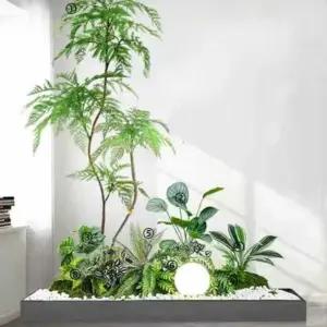 인조화단 세트 조형물 요정 테라스 야외 카페 실내조경