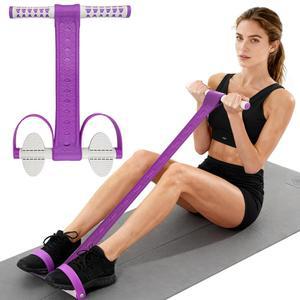 여성용 핸들 다기능 텐션 로프가 있는 디펀엑스 풋 페달 저항 밴드 피트니스 운동 스털럽 풀러