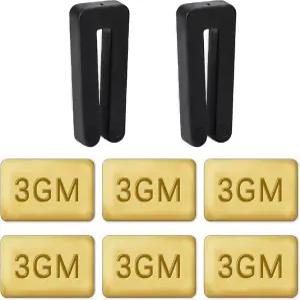 8PCS 천장 팬 블레이드 밸런싱 키트 - 클립 및 6PCS 금속 자가 접착 3G 무게 실용적인 밸런스 2PCS