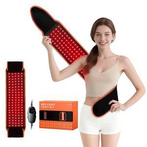 업그레이드된 신체용 적광 테라피 - 타이머가 장착된 660nm 및 850nm LED, 등, 어깨, 허리의 근육통 를 위한 벨트 염증을 줄이고 속도를 높이기 웨어러블 적외선