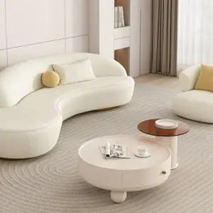 라운드 쇼파 패브릭 대기실 클라우드 구름 거실