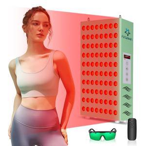 바디 페이스용 아스타렉신 레드 라이트 테라피, 400W 80pcs LED 660nm 및 적외선 850nm 테라피 패널 장치 램프, 컨트롤러 포함 피부 미용 안티에이징