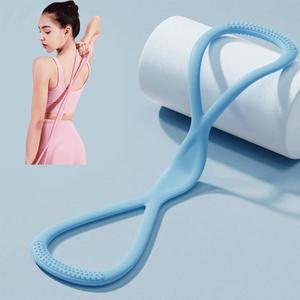 핸들이 달린 JYTIYUWA 저항 밴드, 그림 8 밴드 탄력 피트니스 운동 홈 요가 체육관