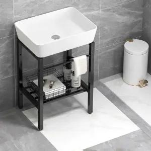 스탠드 세면대 간이세면대 4336E 설치 이동형 주방 세라믹