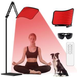 신체용 적광 테라피, 얼굴 및 660nm/850nm 이중 파장 터치스크린 리모컨, 조절 가능한 스탠드/데스크탑 마운트, 피부 을 위한 적외선 장치