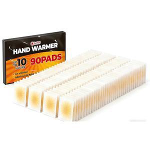핸드 워머 - 핫 일회용 히트 패드 90팩, 워머, 최대 10시간 동안 안전하고 지속적인 난방, 캠핑, 야외 스키, 낚시에 이상적이며 및 여행에 이상적입니다.
