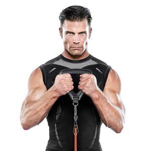 카라비너 클립 운동 저항 튜브 액세서리 BBTG-005, 2.50 x 7.00 8.00 인치의 바이오닉 바디 트라이 그립 싱글 핸들