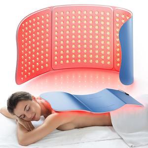 헬로페이스 대형 레드 라이트 테라피 포 바디, 264개의 트리플 칩 LED 매트 근적외선 660nm 및 850nm 30인치 x 12인치 전신 관절 근육 36W용