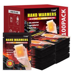 손난로 일회용 - 최대 10시간의 열 초장기 공기 활성화 워머, 모든 천연, 신체, 손, 발가락을 위한 휴대용 스포츠용 무취 온수기(10/100/200팩)