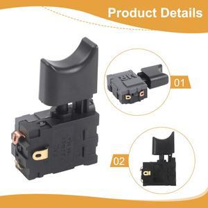 전기 송풍기용 트리거 스위치 16A 5E4 속도 제어 리튬 배터리와 호환 가능 DC 7.2-24V 플라스틱