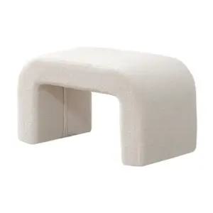 의자 양털 긴 현관 벤치 스툴 뽀글이 신부 부클레 신발 흰색