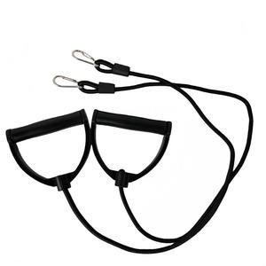 핸들과 클립이 있는 chhcjqyyf 1쌍 저항 밴드 - 페달 운동 근력 홈 짐 요가 필라테스 내구성 클립 스테퍼 테라피