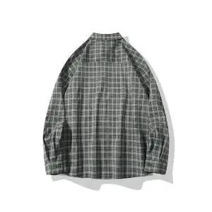 남친 캐주얼 빈티지 체크 긴팔 트렌드 셔츠 패피1