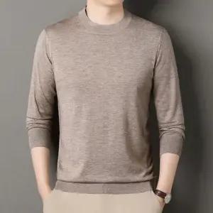 남친 울 니트 솔리드 라운드 함유 스웨터 보온 추동 캐시미어 패피1