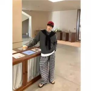 남친 니트 투피스 상의 긴팔 패션 가짜 케이프 가을남녀 패피3