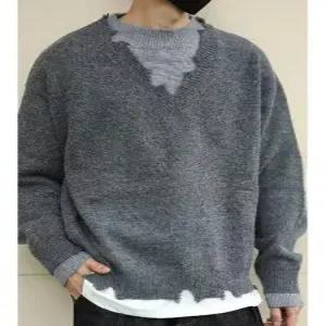 남성 니트 빈티지 가을 캐주얼 이너 커플 패피3