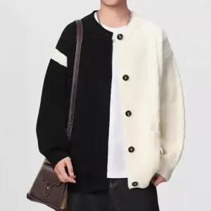 남사친 니트 학생 스웨터 라운드넥 트렌드 카디건 봄가을 패피3