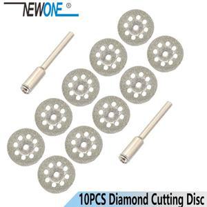 10Pcs 22mm 로타리 도구 액세서리 다이아몬드 컷오프 휠 디스크는 Proxxon Dremel 장인에 적합