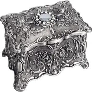 페얄 빈티지 장신구 상자 반지 귀걸이 목걸이 보물 케이스 클래식 정리함 여성 생일 결혼 선물용 장식