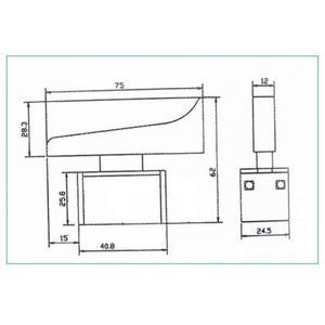 절단기 스위치 FA2-10 2B10A 250V AC용 트리거 제어 푸시 버튼 1개 (잠금 기능 없음연장된 전동 공구에 가