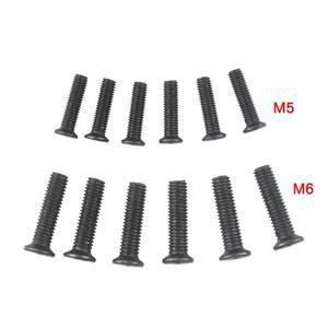 6Pcs 고정 나사 M5M6 22mm 왼손 스레드 UNF 드릴 척 생크 어댑터 전기 액세서리