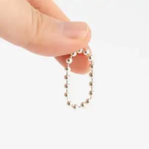 [신상오픈런]은볼 심플링 레이어드 비즈줄 실반지 실버링 (29965319)