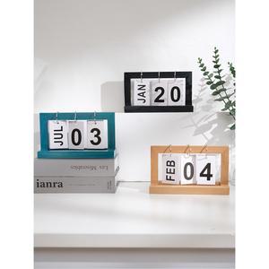 목재 영구 책상 달력 마그네틱 미니멀리스트