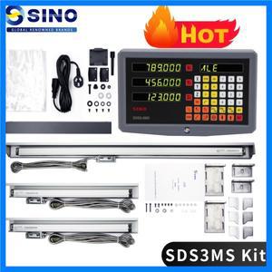 SINO 비용 효율적인 3 축 DRO 세트, 디지털 판독 디스플레이 체중계, 선형 격자 유리 눈금자, 밀링 머신 선