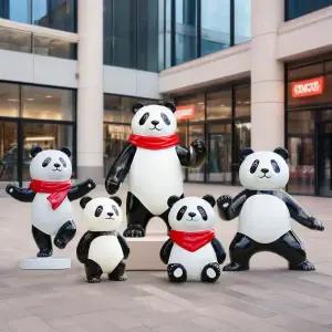 정원 야외 팬더 동물 디자인 소품 정원 마당 조형물