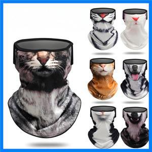 고양이 강아지 귀여운 동물 발라클라바 오토바이 모터크로스 스키 스노보드 모자 헬멧 라이너 바이커 넥 워