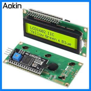 LCD1602 모듈 Arduino 문자 UNO R3 Mega2560 디스플레이 PCF8574T IIC 인터페이스 용 파란색 녹색 화면