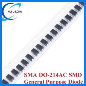 100pcs SMA DO-214AC 범용 정류기 다이오드 GS1G M1 M2 M4 M7