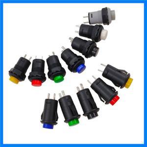 10PCS DS-428/427 원형 버튼 스위치 잠금 해제 자동 스레드 유형 개방 12mm 여러 색상DS-425